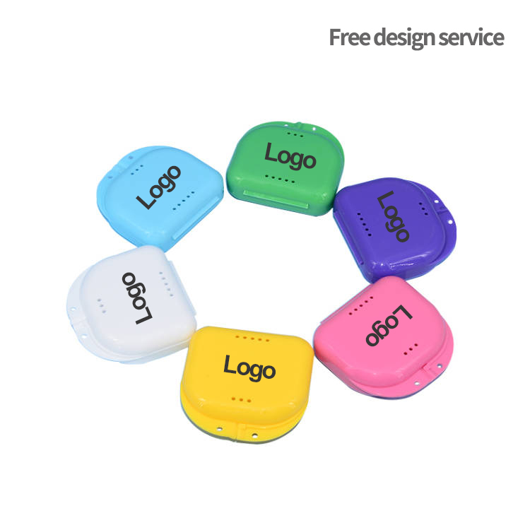 Dental Plastic Retainer Box Mini Denture Box with approved FDA with cheap price